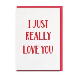 Postcard 'I just really love you'