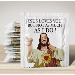 Condom 'Jesus loves you'