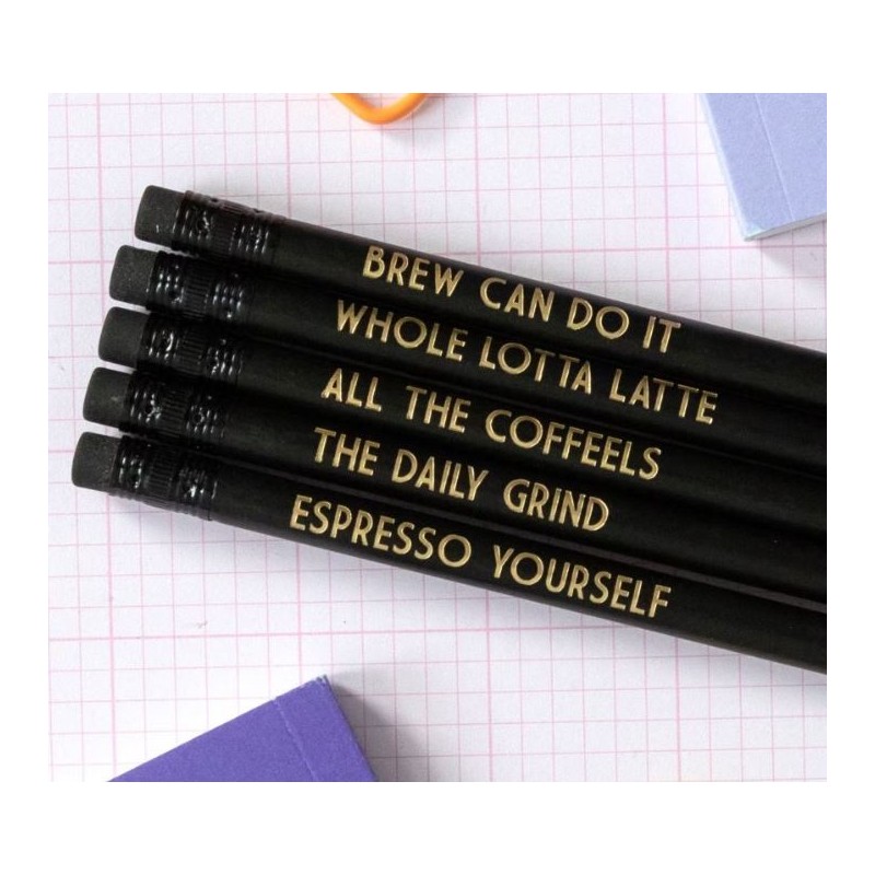 Pencil set 'Coffee Lover'