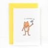 Postcard 'I love you - fox'