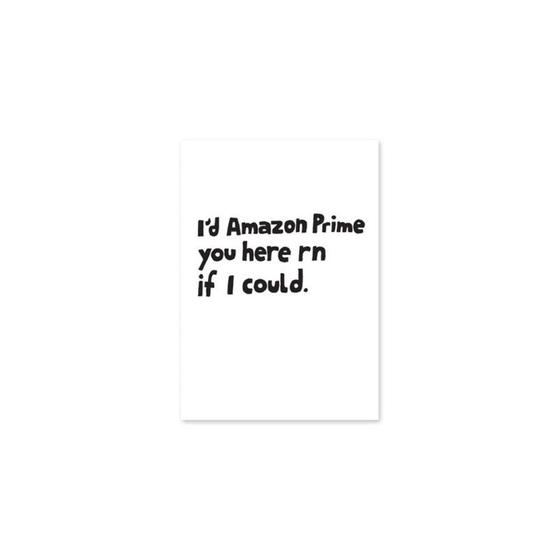 Postcard 'I'd Amazon Prime You Here'