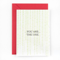 Postkaart "You are the one"
