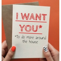 Postcard 'I want you'