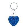 Epoxy resin keychain - blue heart