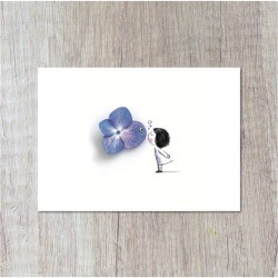 Postcard "Flower kiss"
