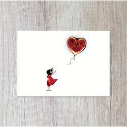 Postkaart "Fig heart"