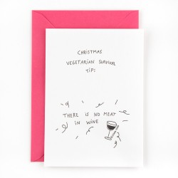 Jõulukaart "Vegetarian...