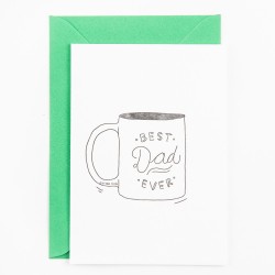 Postcard "Best Dad Ever - mug"
