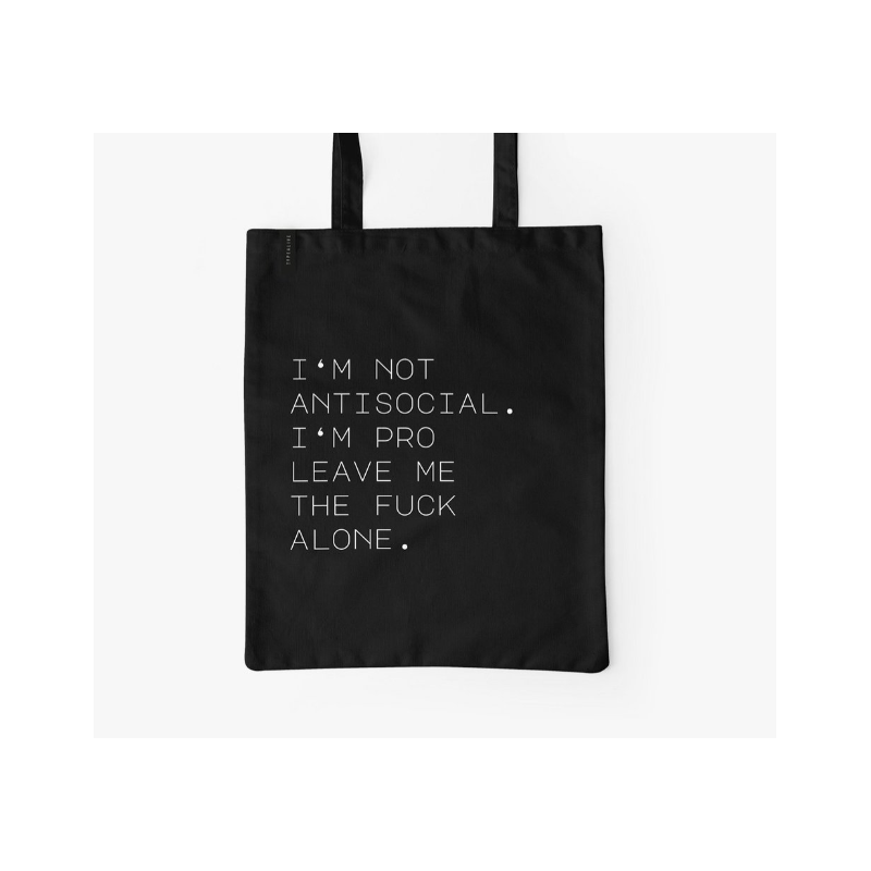 Fabric bag 'Antisocial'