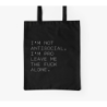 Fabric bag 'Antisocial'