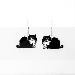 Hoop earrings "Cat"