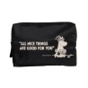 Moomin cosmetic bag big black