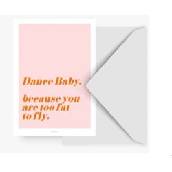 Postkaart "Dance baby...