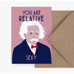Postkaart "You are relative...