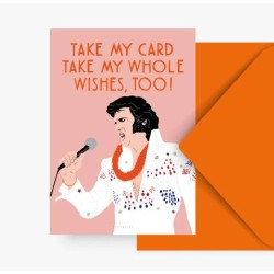 Postkaart "Take my card,...