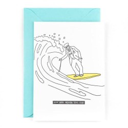 Postkaart "Surfdude"