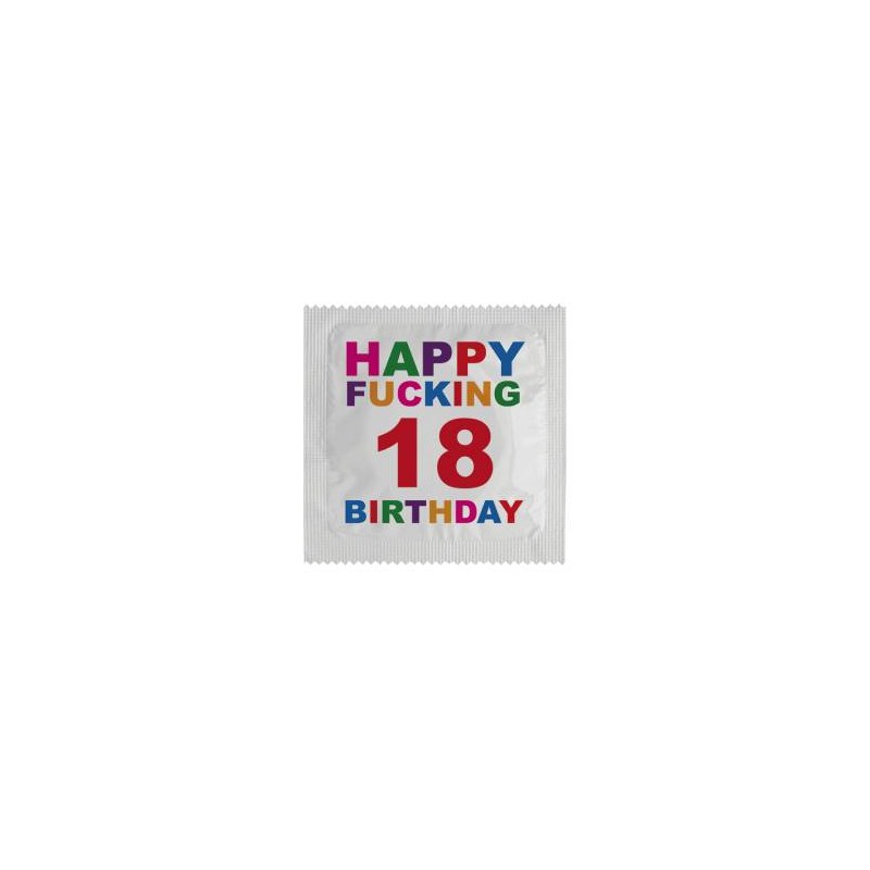 Kondoom "Happy Fucking Birthday 18"