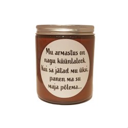 Soy wax candle "My love is...