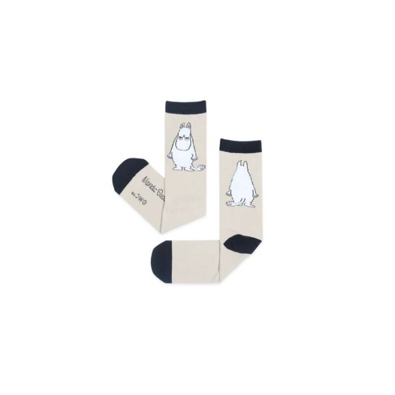 Moomintroll Grumpy Men Socks - Beige