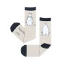Moomintroll Grumpy Men Socks - Beige
