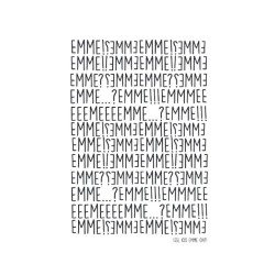Postcard "Emme, emme,...