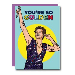 Postkaart "You're So Golden"