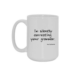 Big mug 'I am silently...