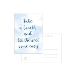 Postcard 'Take a breath'