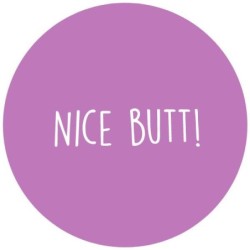 Pin 'Nice butt' 37 mm