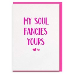Postcard 'My soul fancies yours'