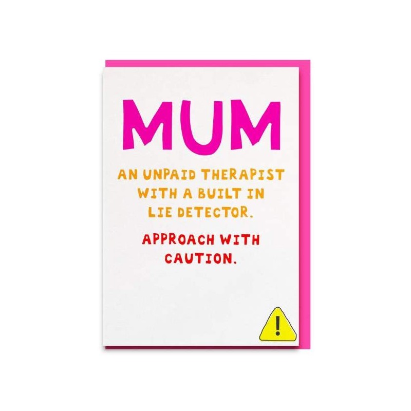 Postcard 'Mum! Approach With Caution!'