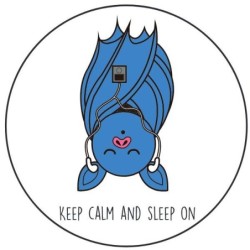 Sticker 'Keep calm and sleep on'