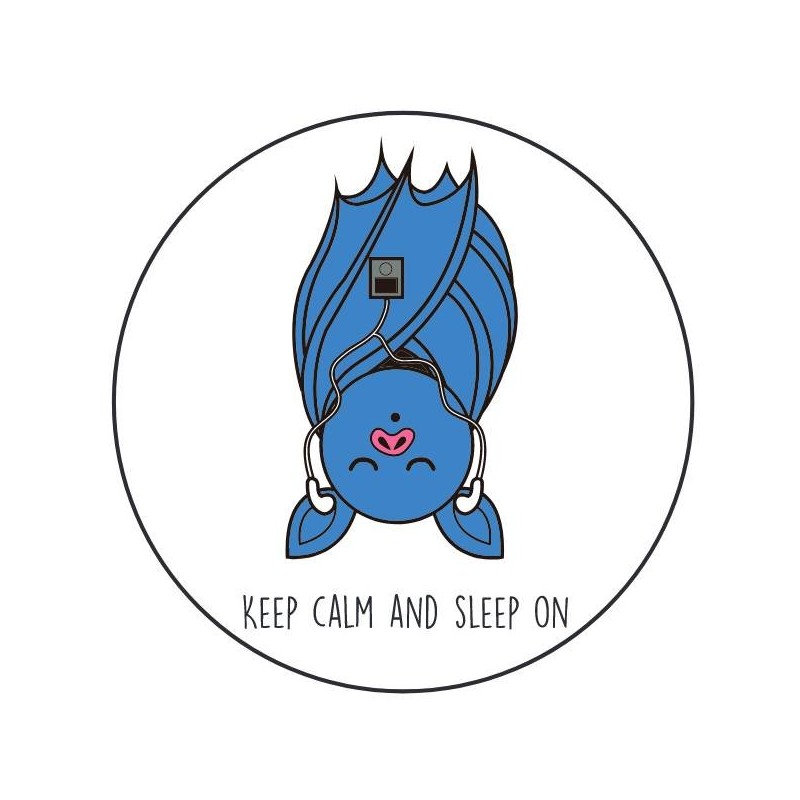 Sticker 'Keep calm and sleep on'