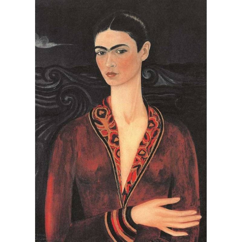 Postcard F. Kahlo 'Self-Portrait in a Velvet Dress' 1926