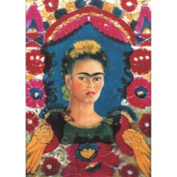 F. Kahlo self portrait 'The Frame' ca. 1938
