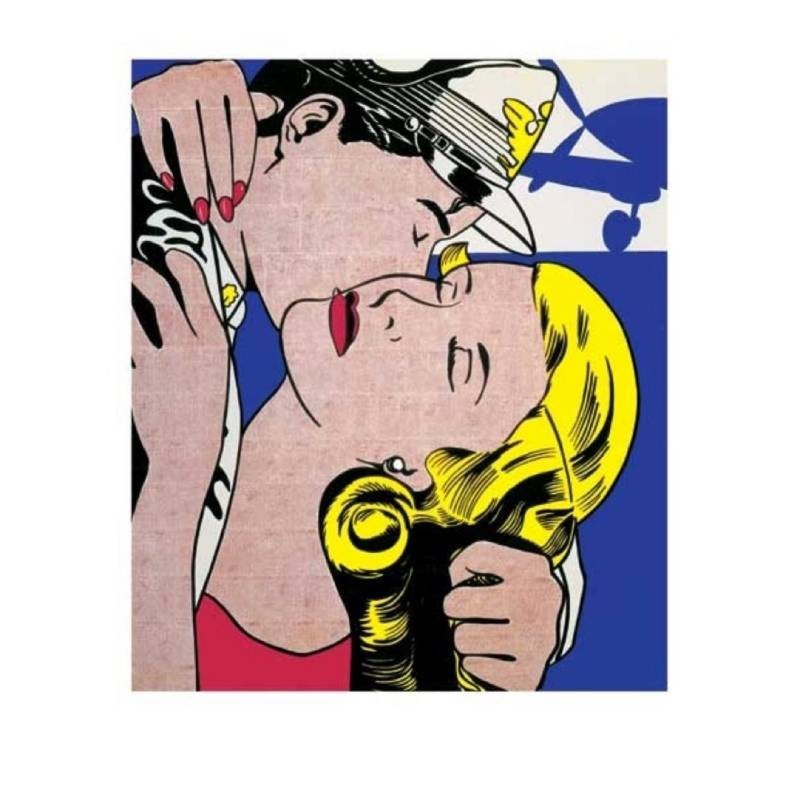 Postcard Roy Lichtenstein 'The Kiss'