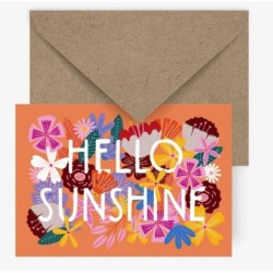 Postcard 'Hello sunshine'