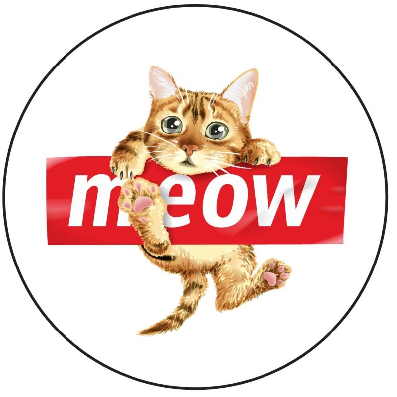 Sticker 'Meow'