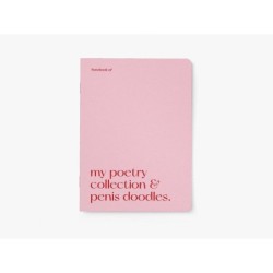 A5 notebook 'My poetry collection and penis doodles'