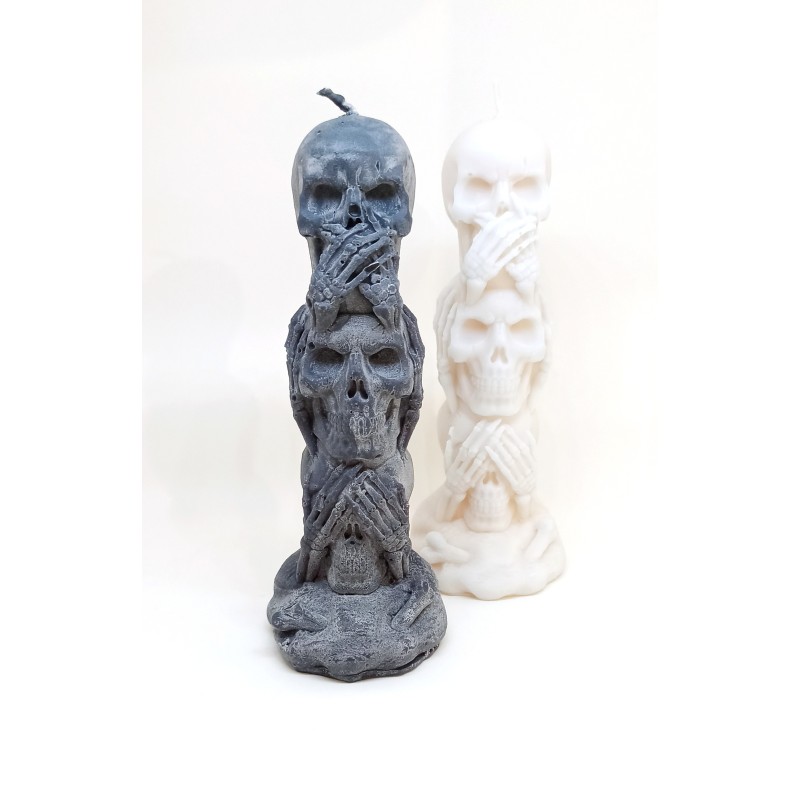 Soy wax skull candle Hocus Pocus