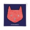 Postcard 'You're purrfect' with reversible sequin patch