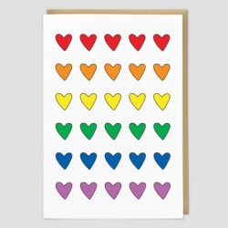 Postcard 'Rainbow heart'