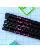 Pens pencils erasers washi tapes